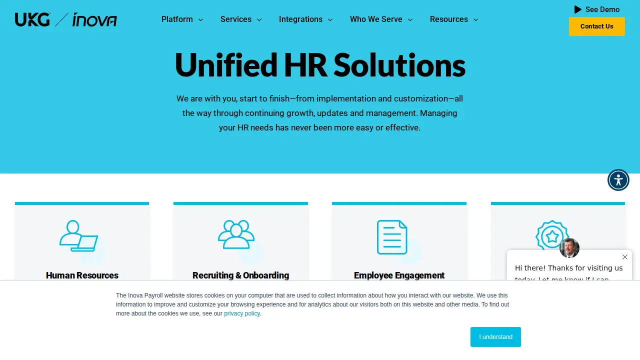 Inova Payroll page