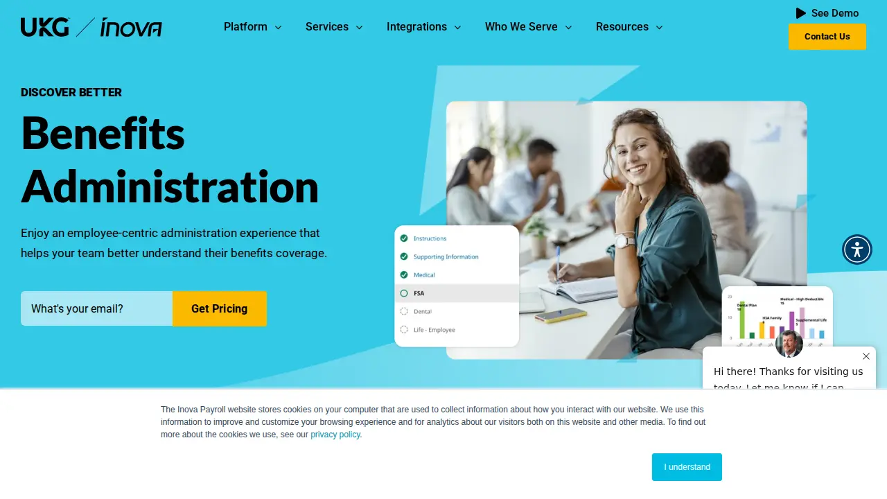 Inova Payroll page