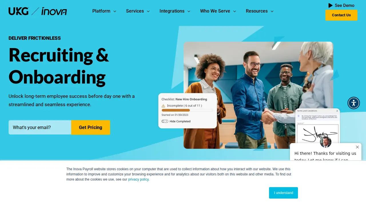 Inova Payroll page
