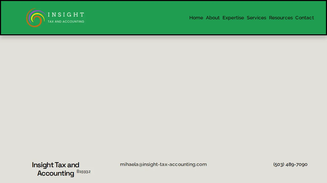 Insight Tax and Accounting page