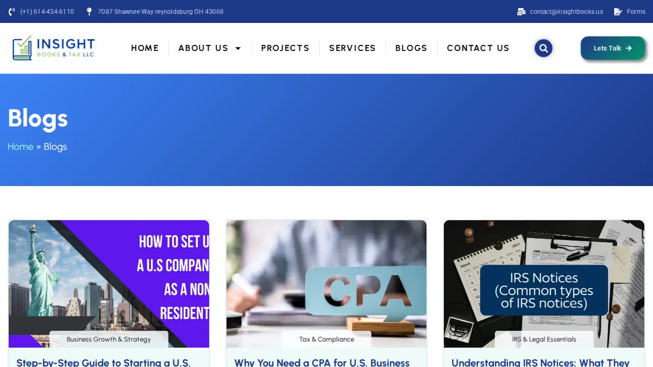 Insight Books & Tax LLC page