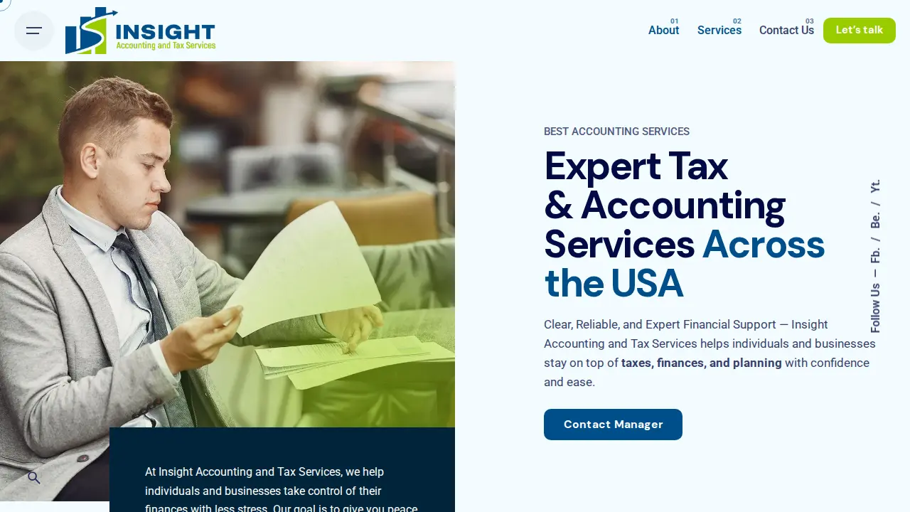 Insight Accounting and Tax Services page