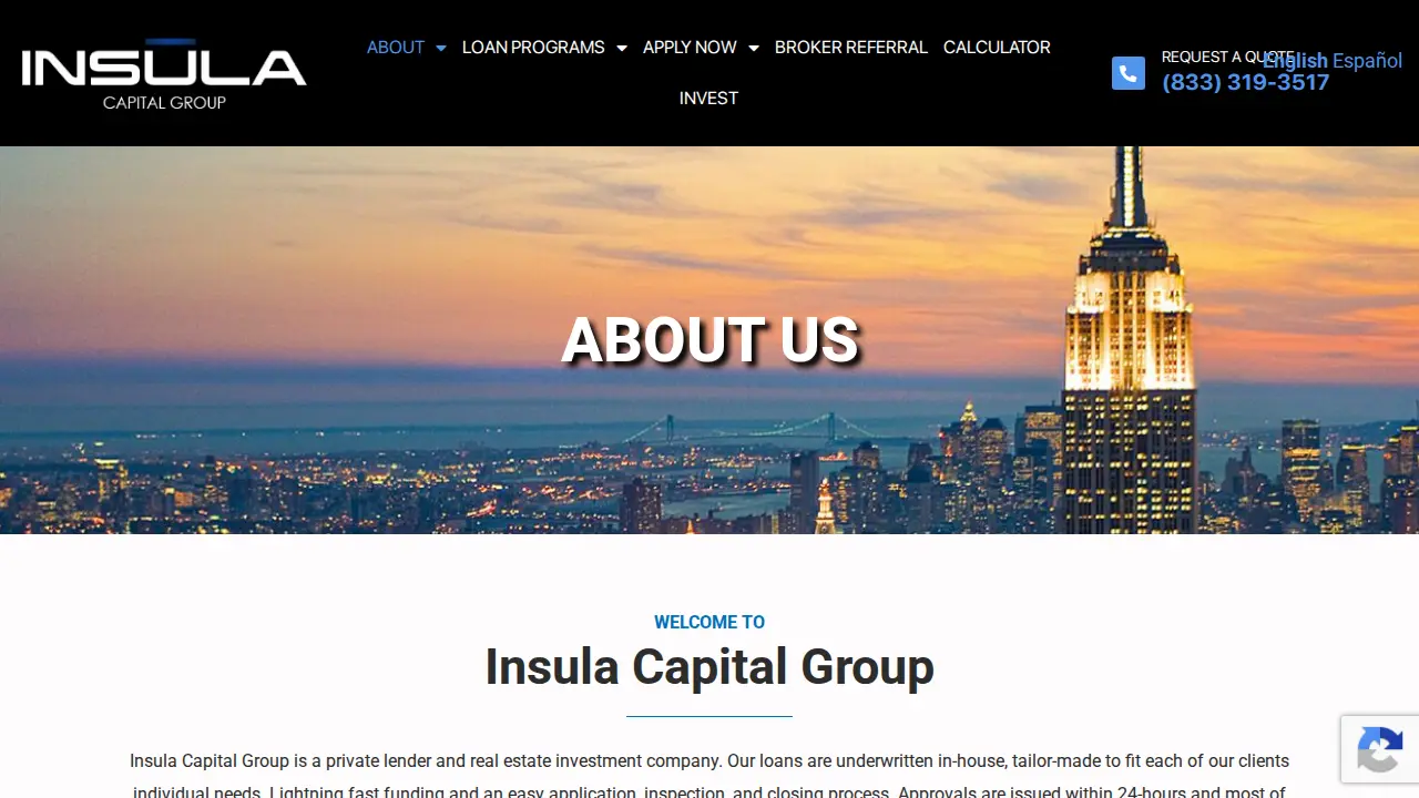 Insula Capital Group page