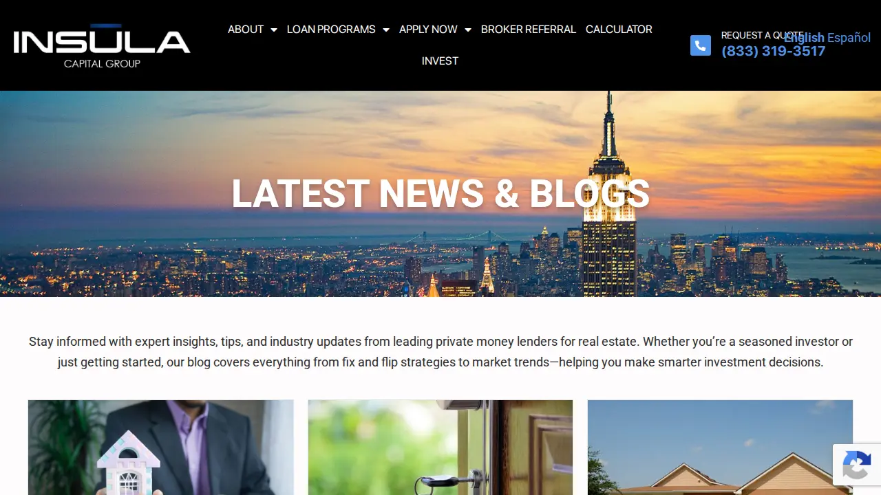 Insula Capital Group page