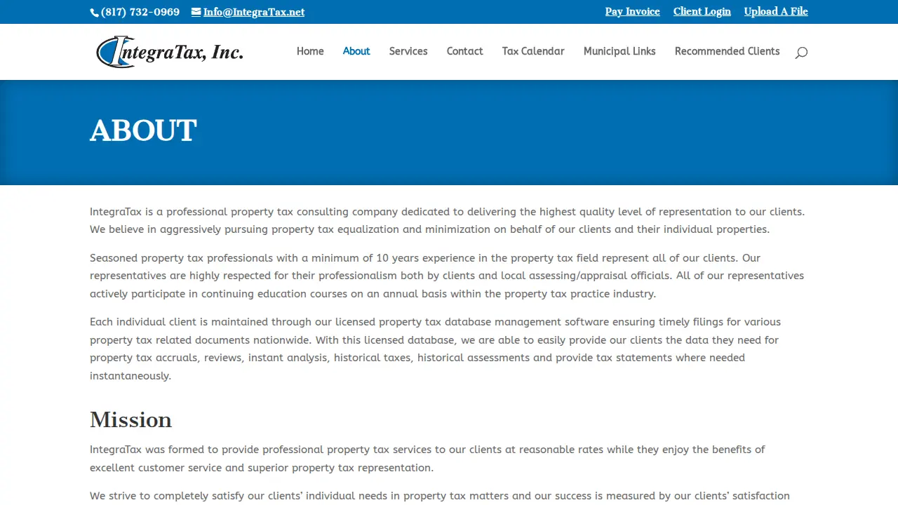 IntegraTax, Inc. page