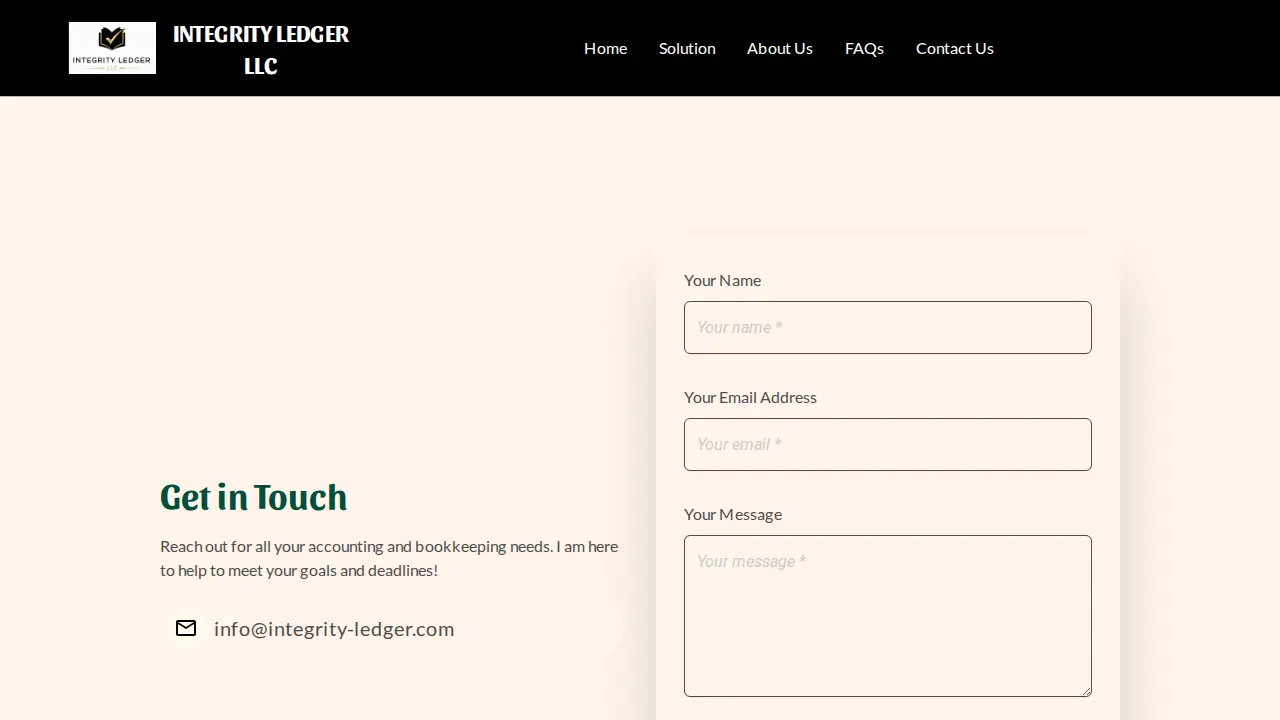 Integrity Ledger LLC page