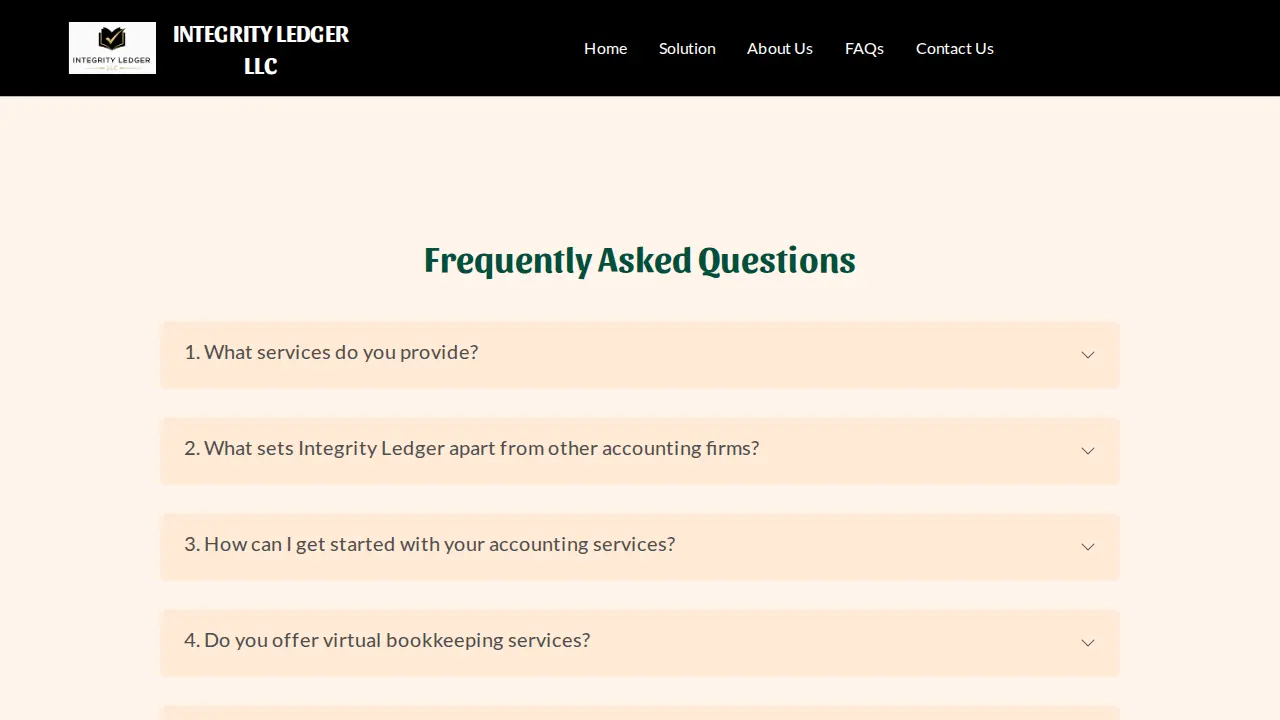 Integrity Ledger LLC page
