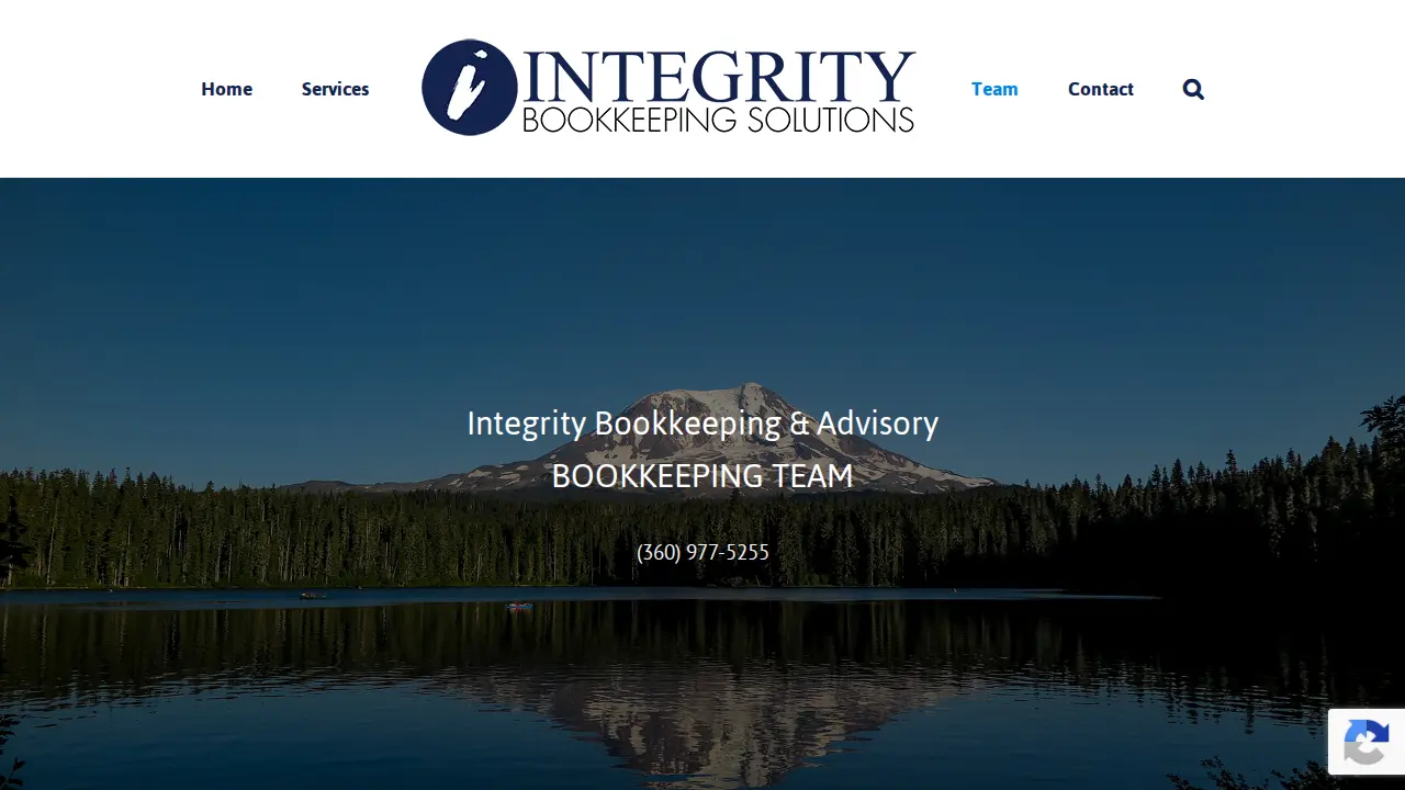 Integrity Bookkeeping Solutions page