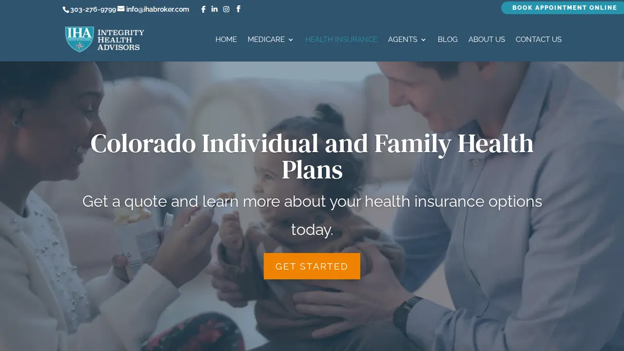 Integrity Health Advisors page