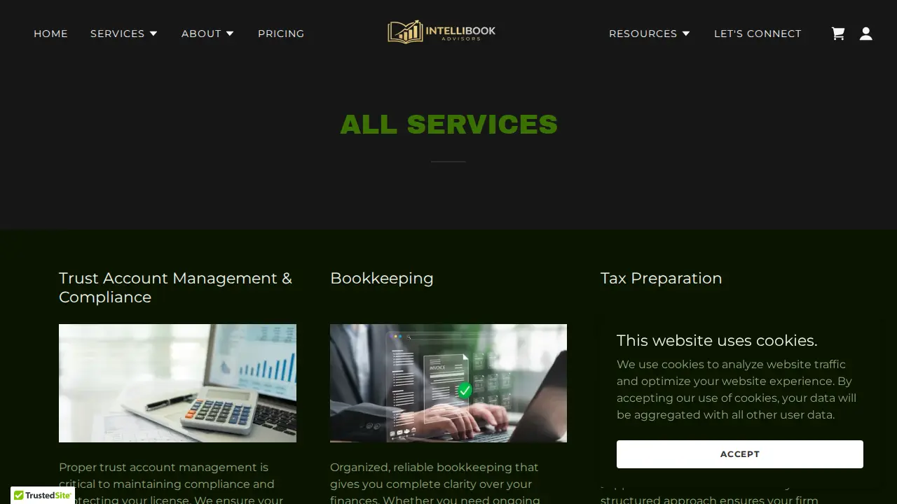 Intellibook Advisors page