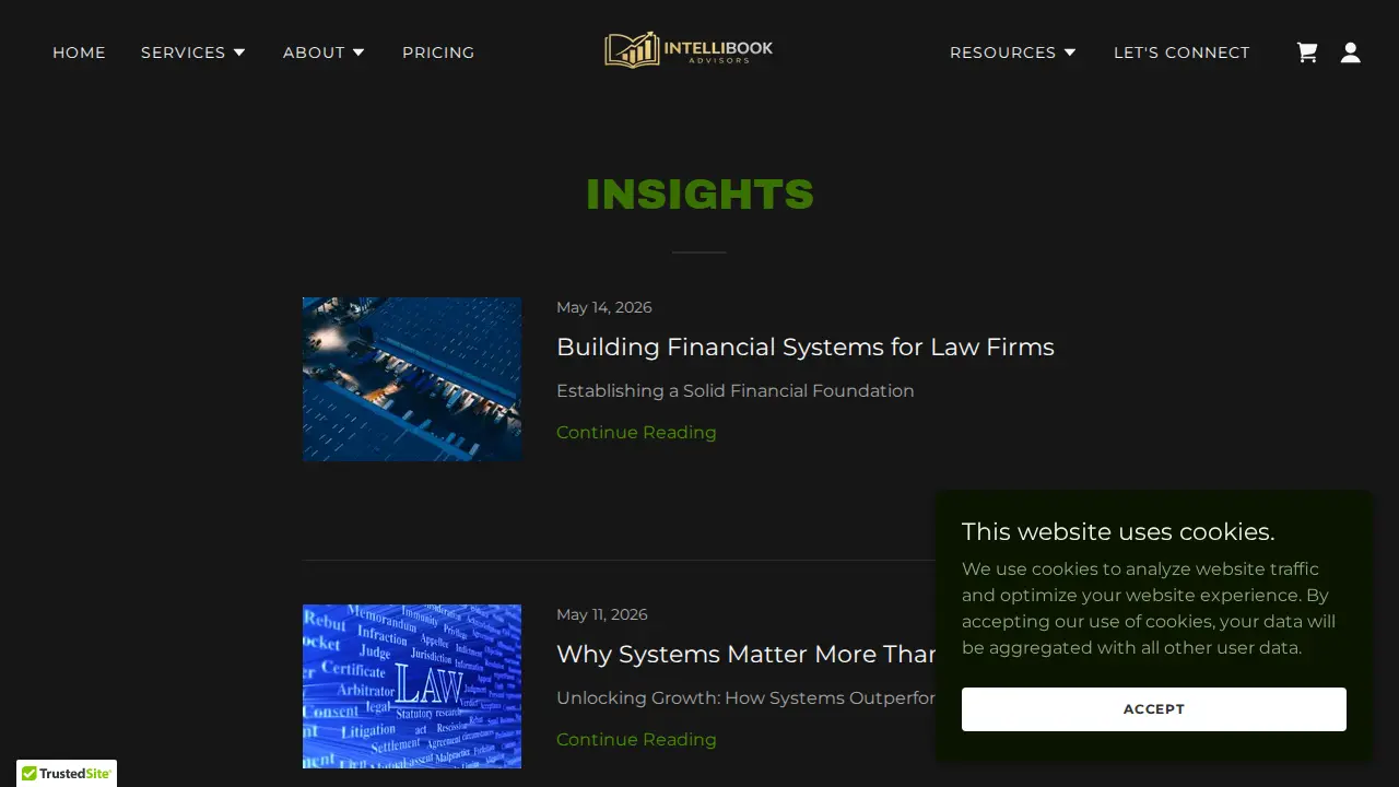 Intellibook Advisors page