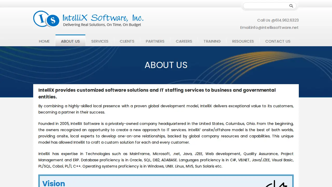 IntelliX Software, Inc page