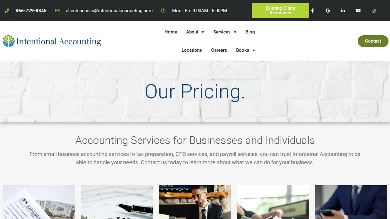 Intentional Accounting page