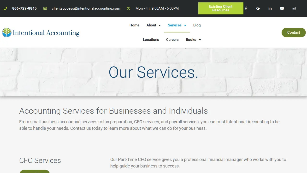 Intentional Accounting page