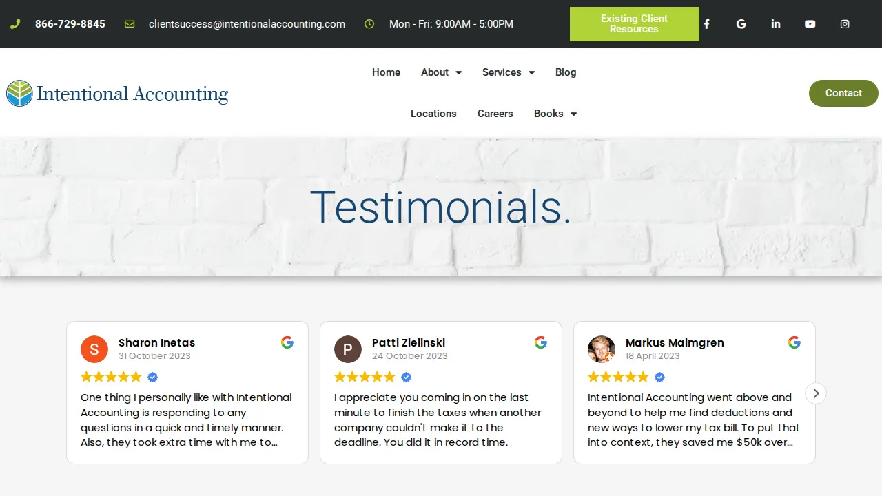 Intentional Accounting page