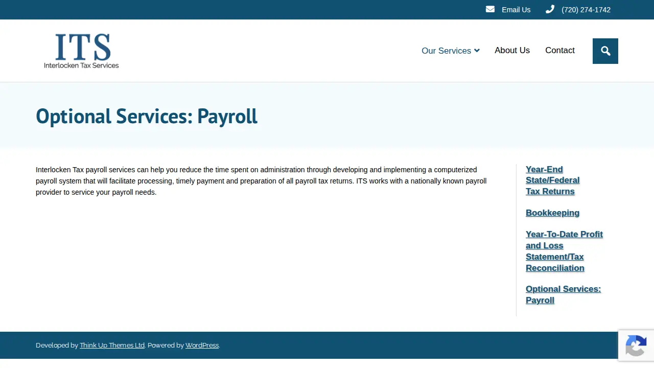 Interlocken Tax Services page