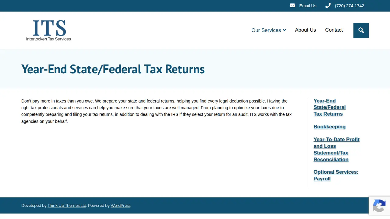 Interlocken Tax Services page