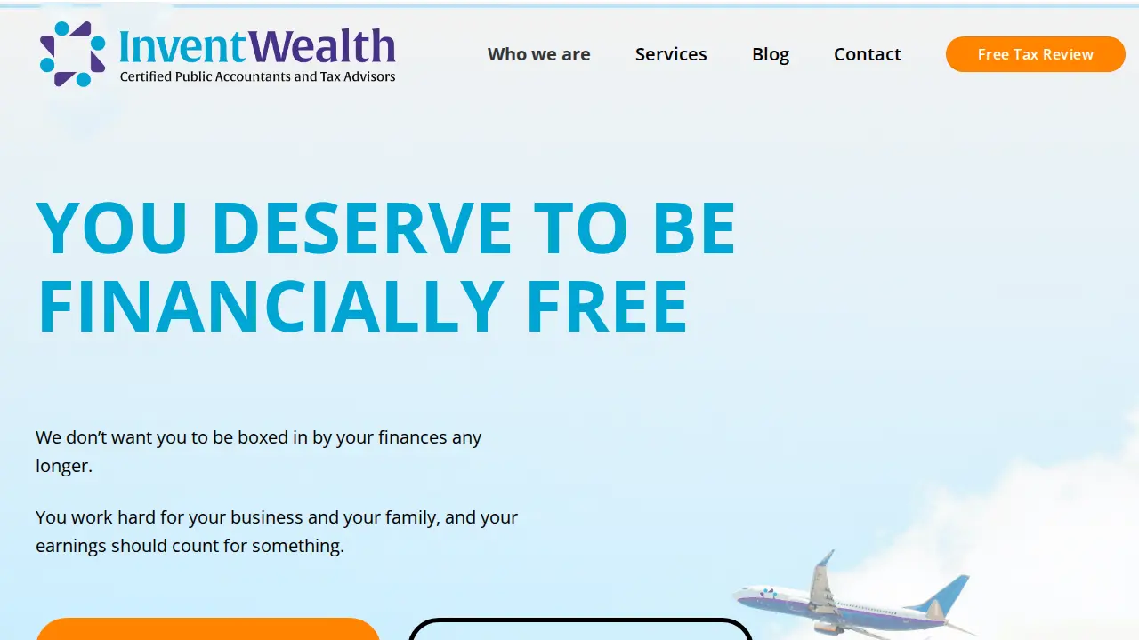 InventWealth Tax Advisors page