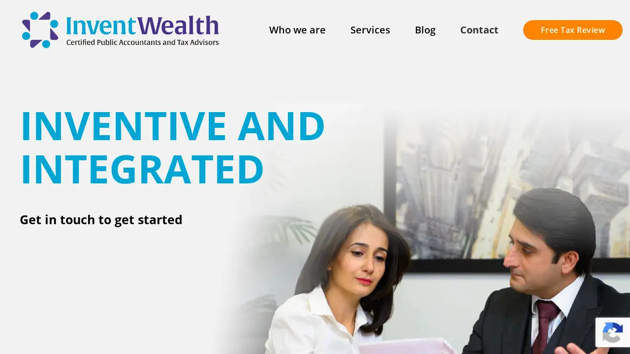 InventWealth Tax Advisors page