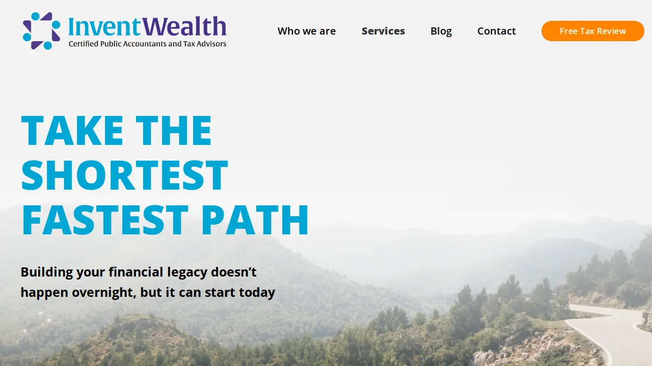 InventWealth Tax Advisors page