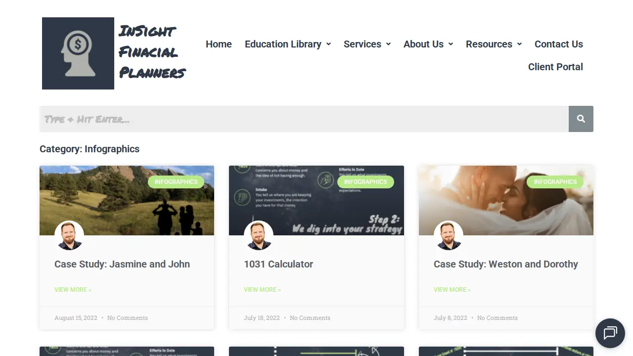 InSight Financial Planners page