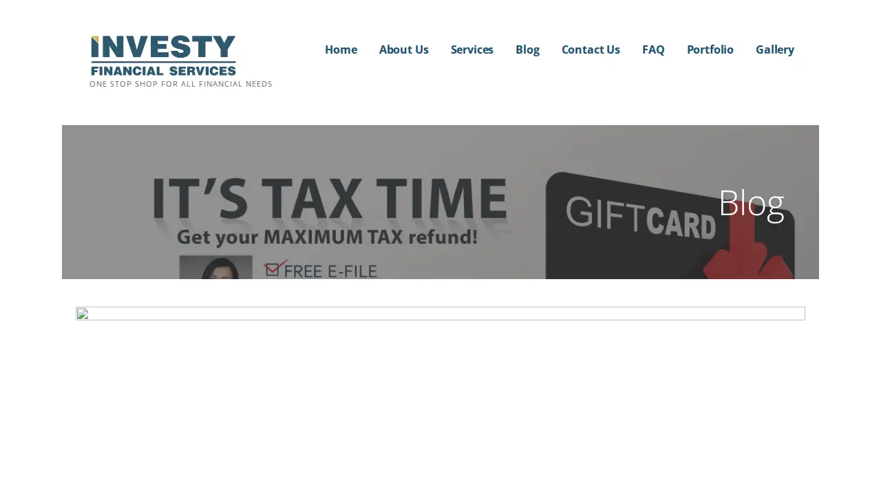 Investy Financial Services page