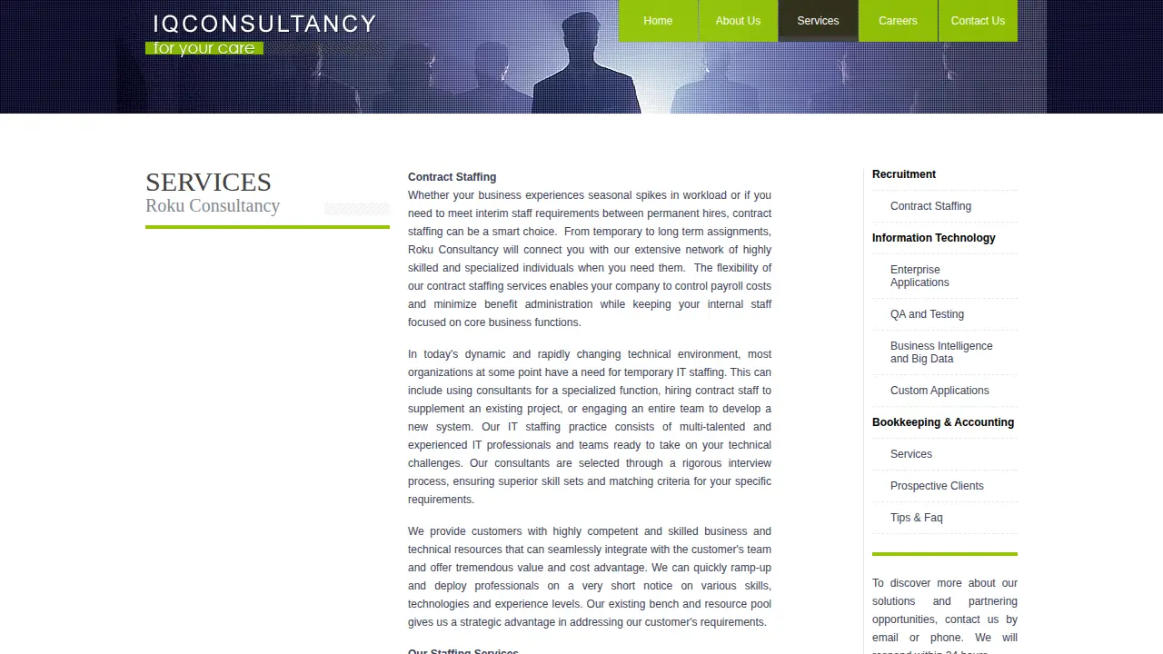 IQ Consultancy, Inc. page