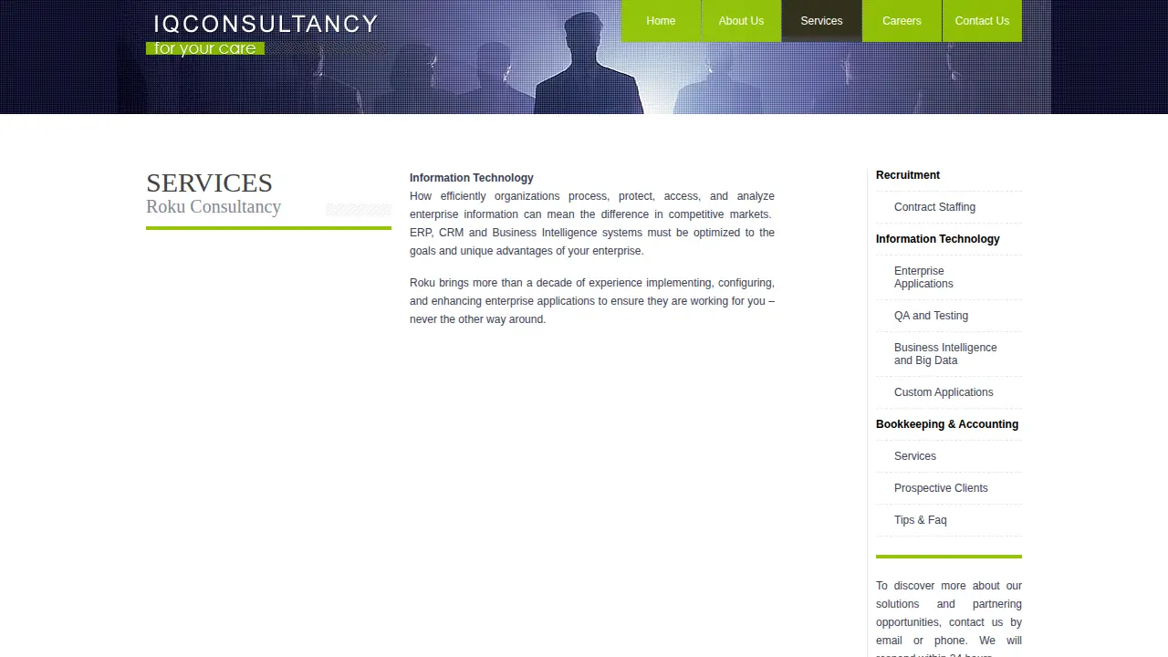 IQ Consultancy, Inc. page