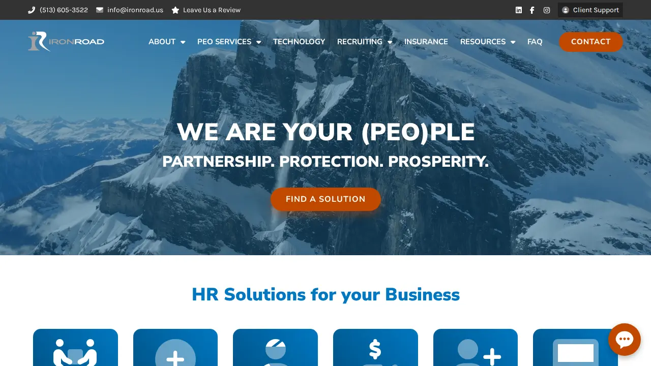 IronRoad website
