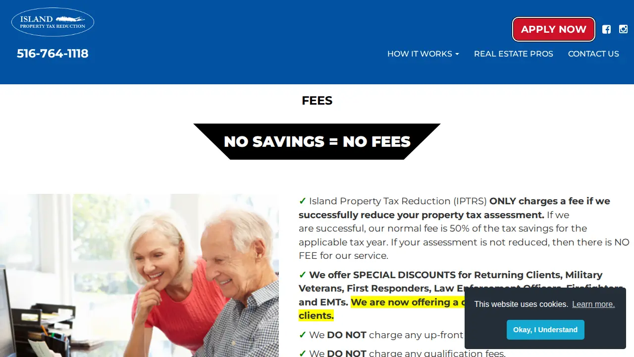 Island Property Tax Reduction page