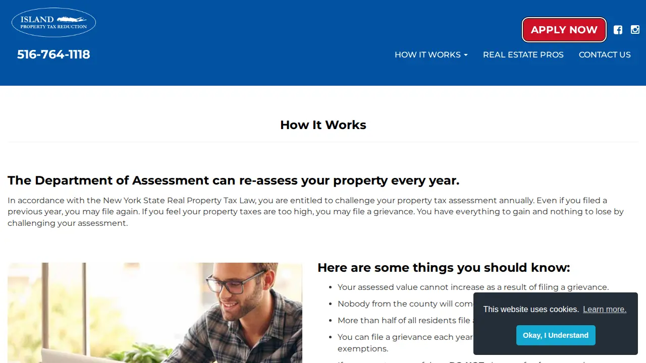 Island Property Tax Reduction page
