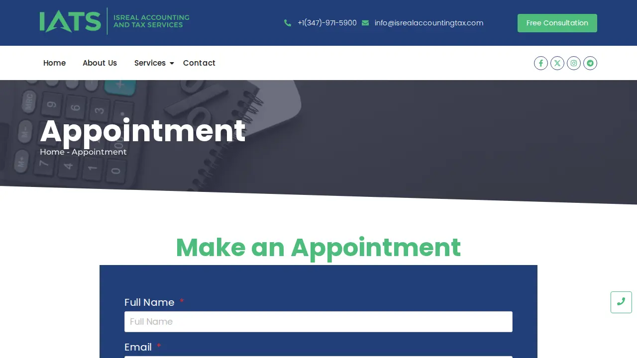 Isreal Accounting & Tax Services LLC page