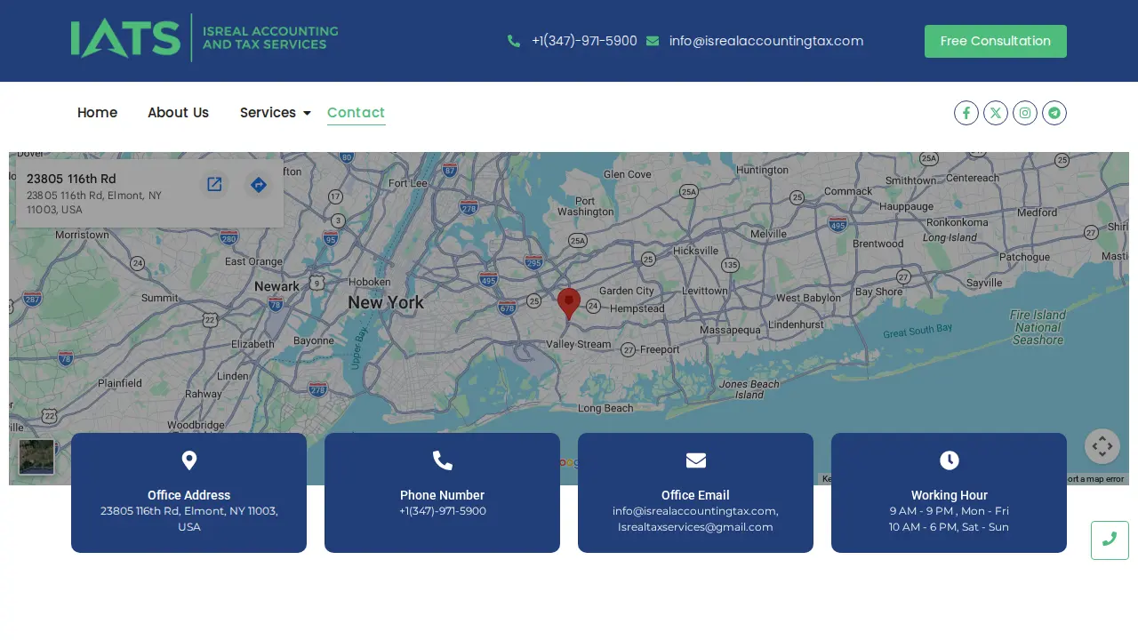 Isreal Accounting & Tax Services LLC page
