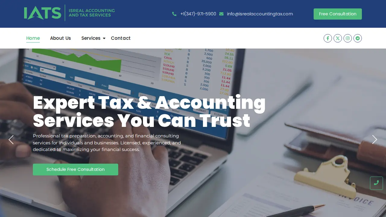 Isreal Accounting & Tax Services LLC page