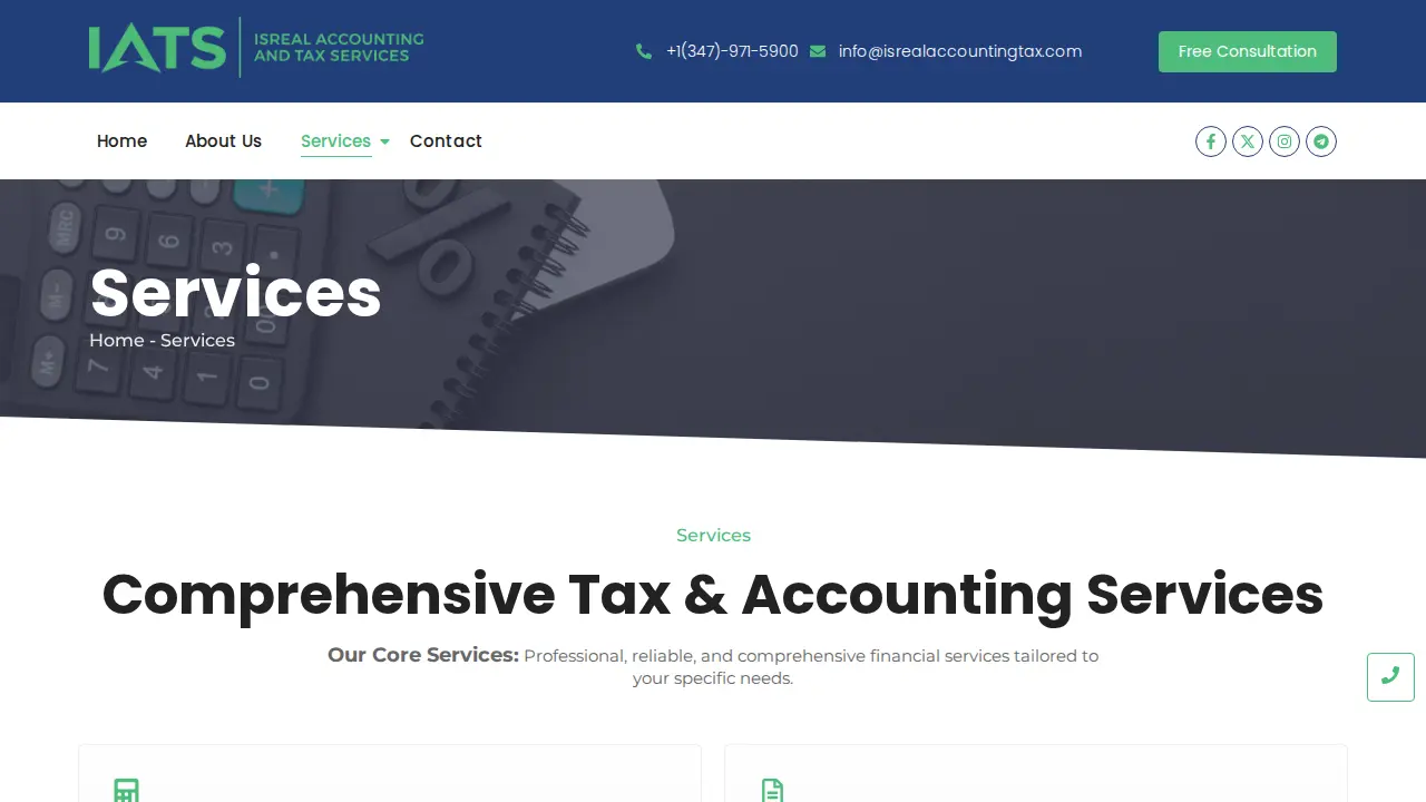 Isreal Accounting & Tax Services LLC page