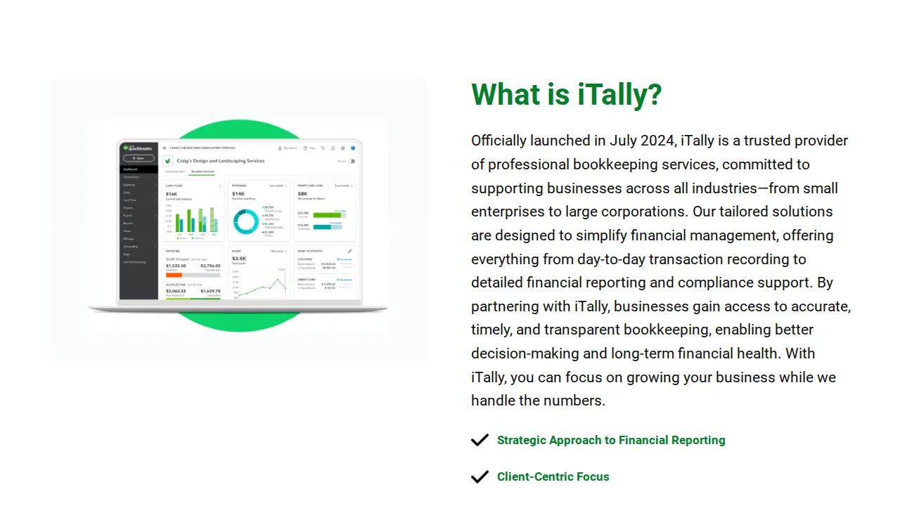 iTally page