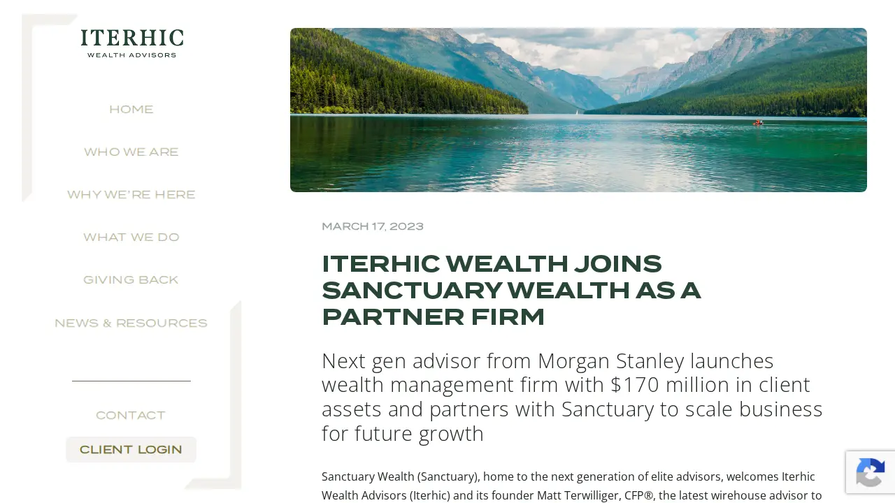 Iterhic Wealth Advisors page