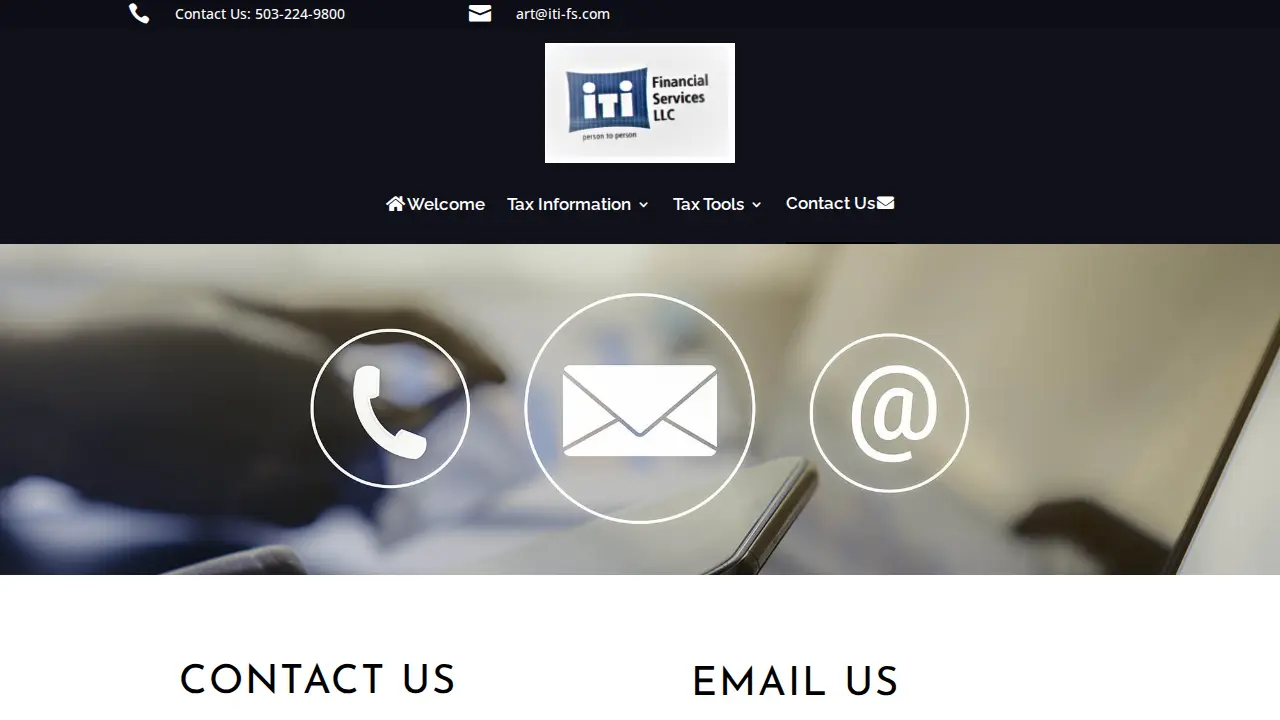 iTi Financial Services page