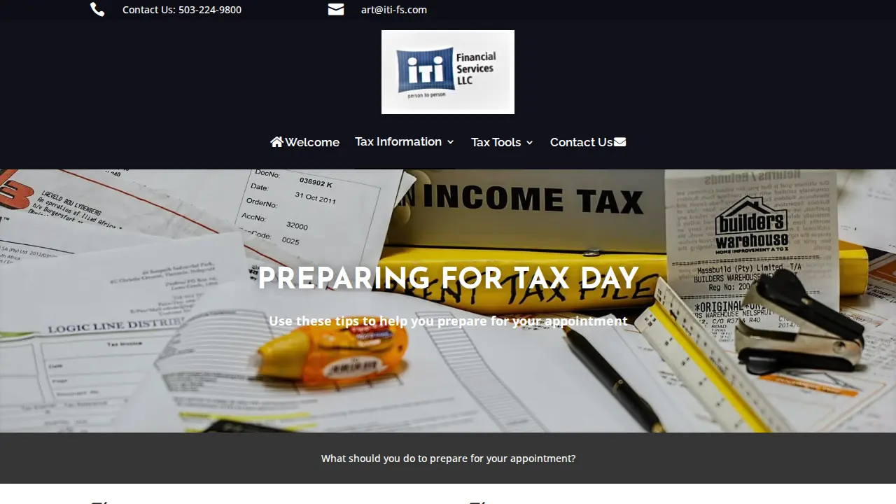 iTi Financial Services page