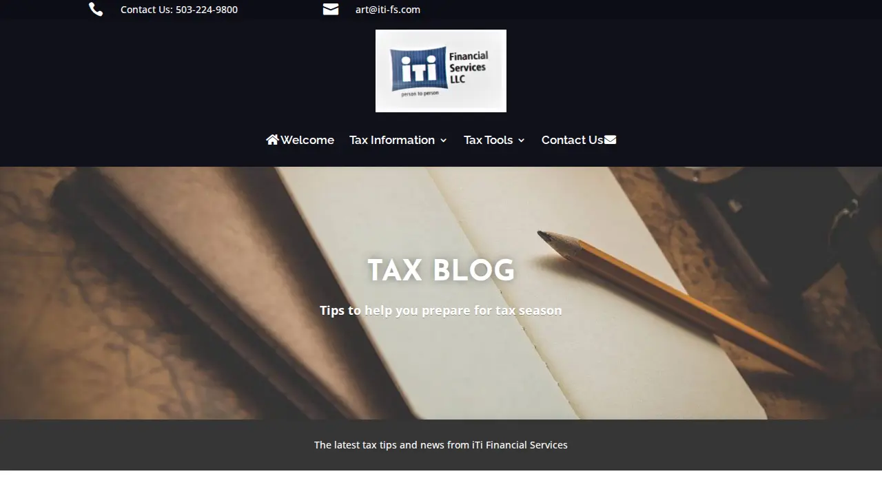 iTi Financial Services page