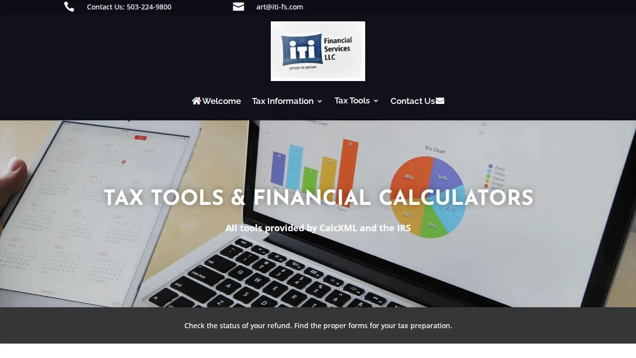 iTi Financial Services page