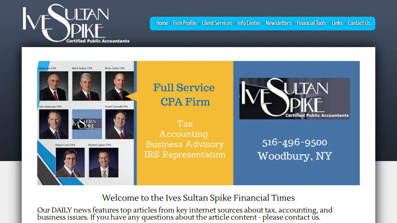 Ives Sultan & Spike CPAs page