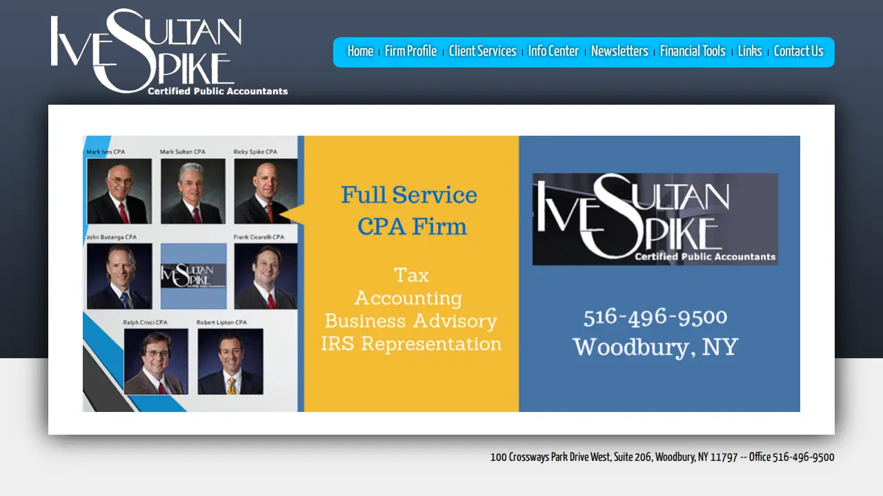 Ives Sultan & Spike CPAs page
