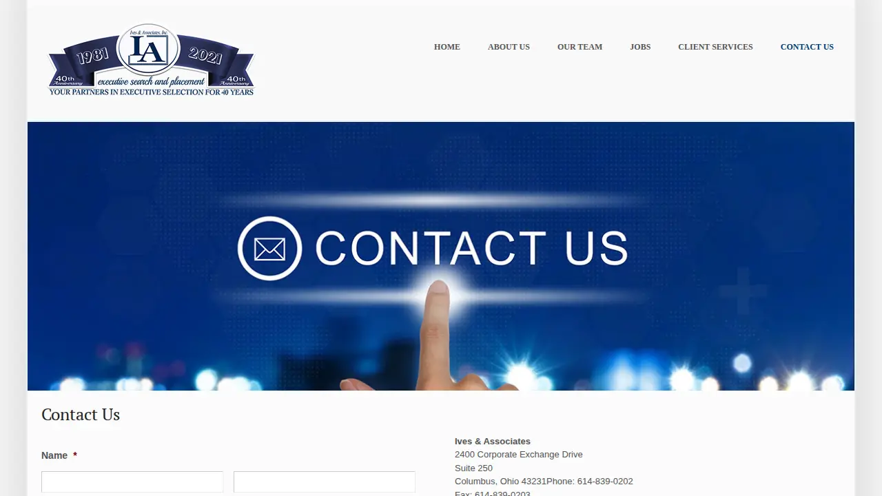 Ives & Associates page