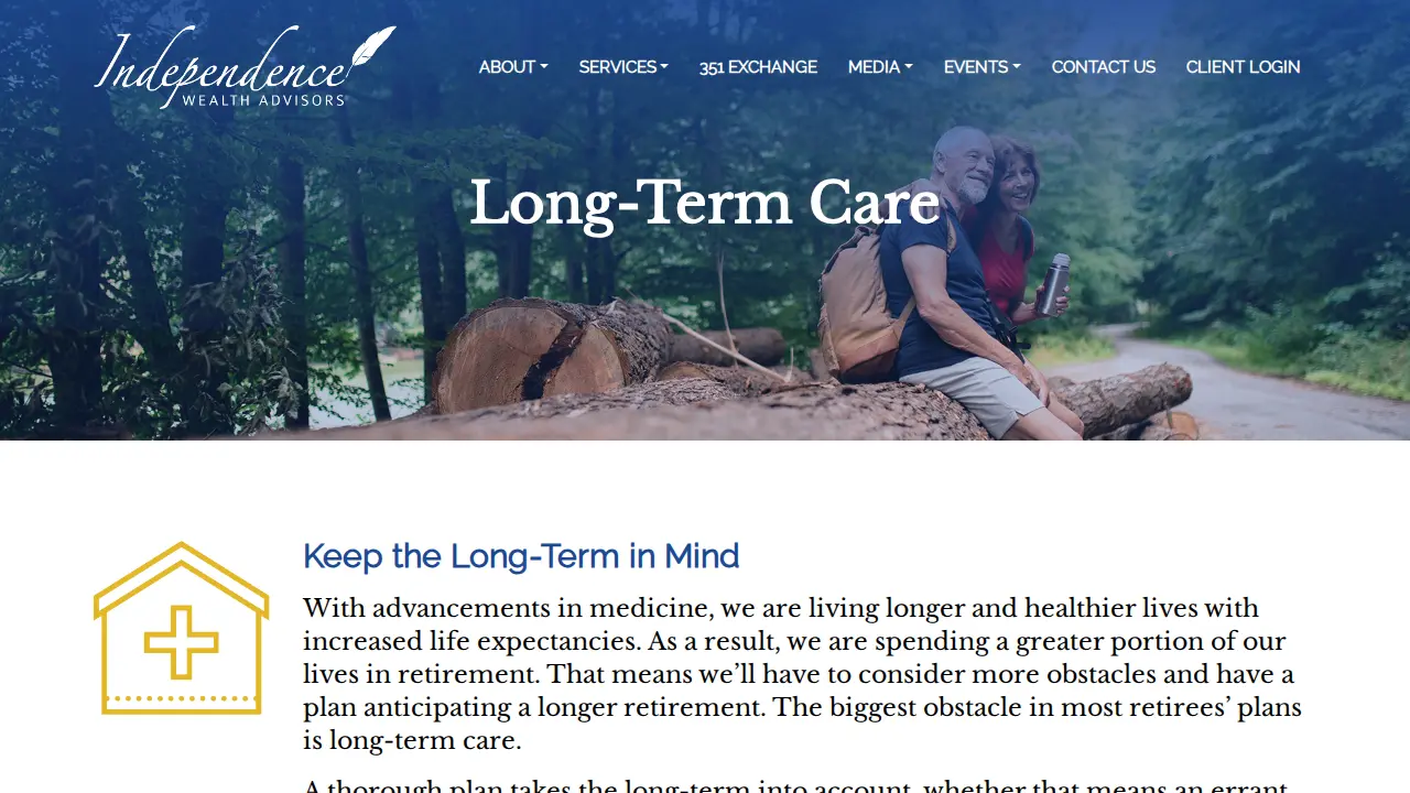 Independence Wealth Advisors page