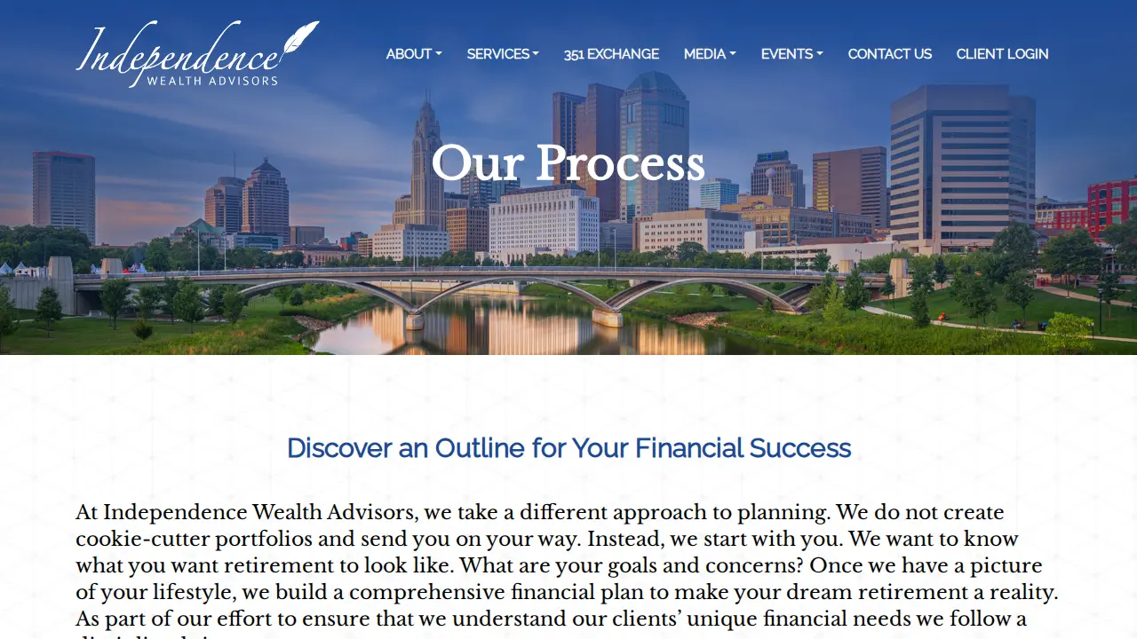 Independence Wealth Advisors page