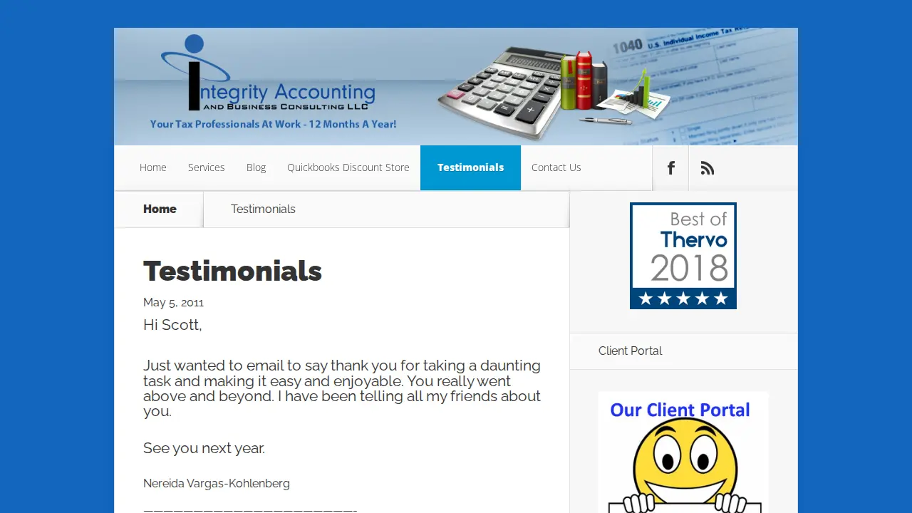 Integrity Accounting & Business Consulting LLC page