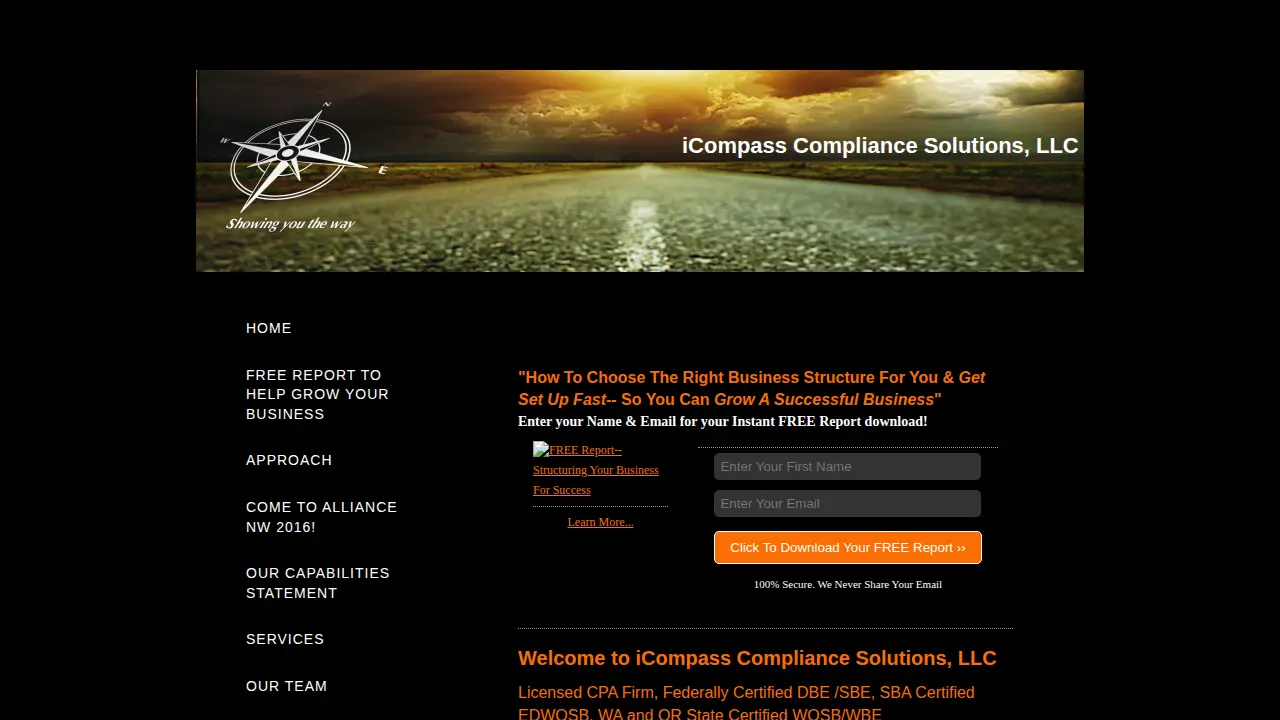iCompass Compliance Solutions page