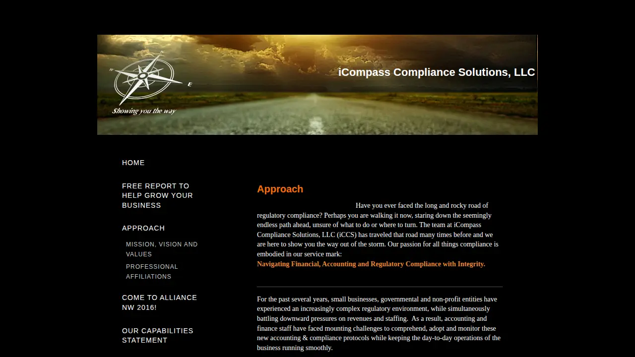 iCompass Compliance Solutions page