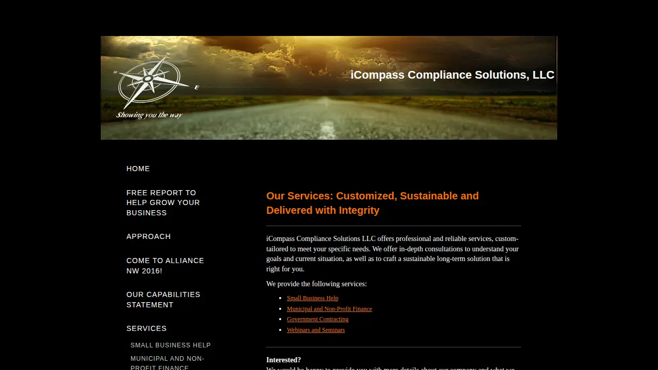 iCompass Compliance Solutions page